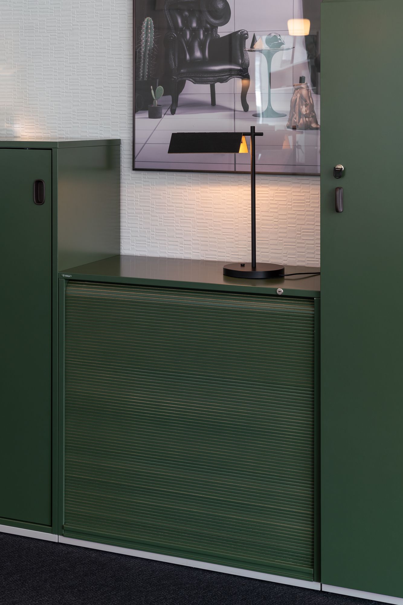 Grooved ribbed tambour door slats - Vertikal installation rolling wood door installation