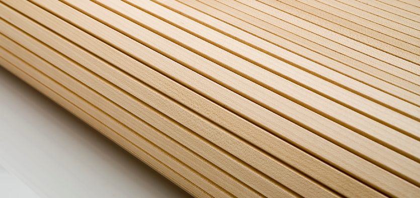 Grooved Tambourdörrar detail